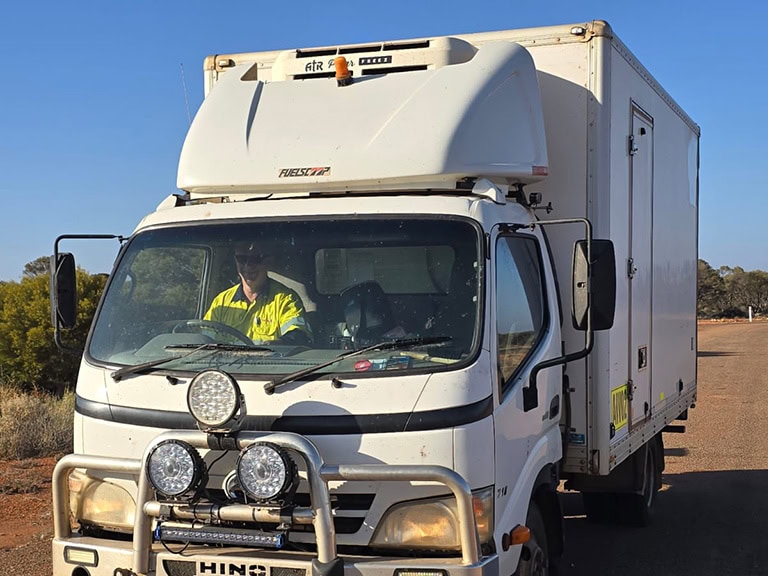 A1 vending machine company Kalgoorlie truck