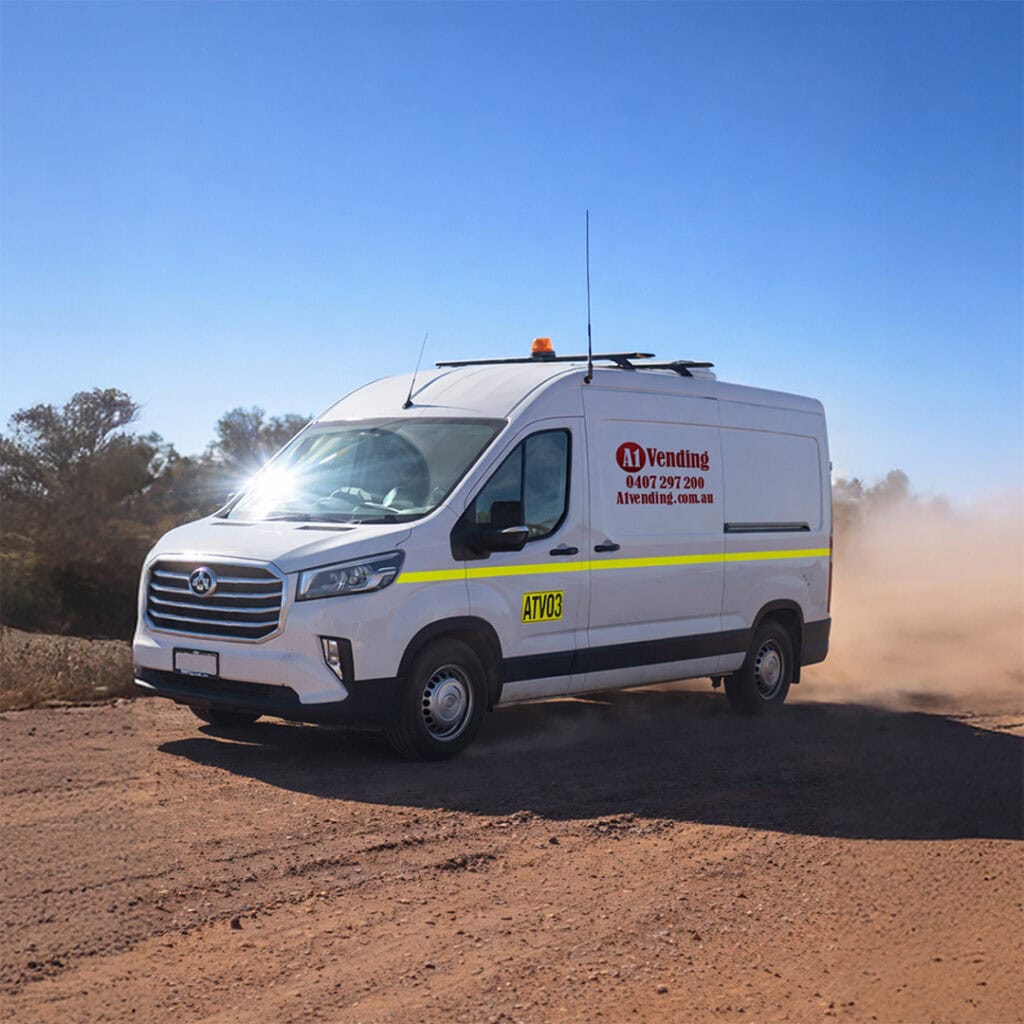 Mining vending machines WA service run travelling through the Goldfields region