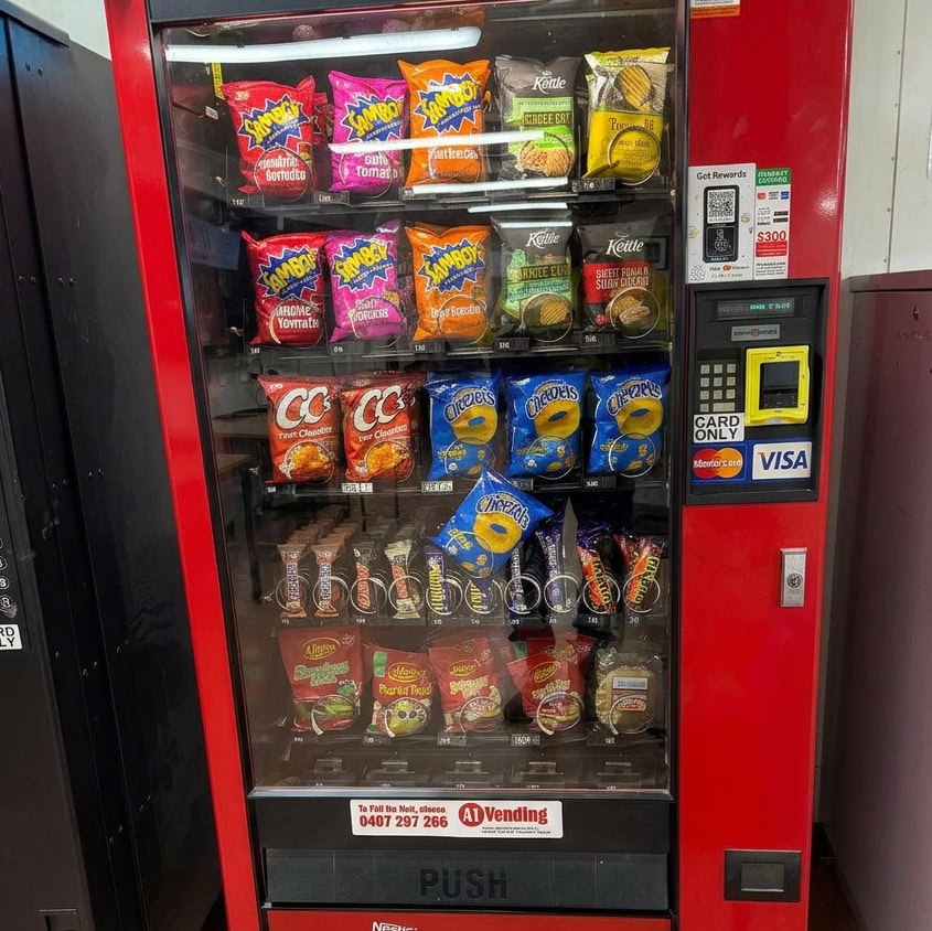 vending machine not dispensing due to a product jam