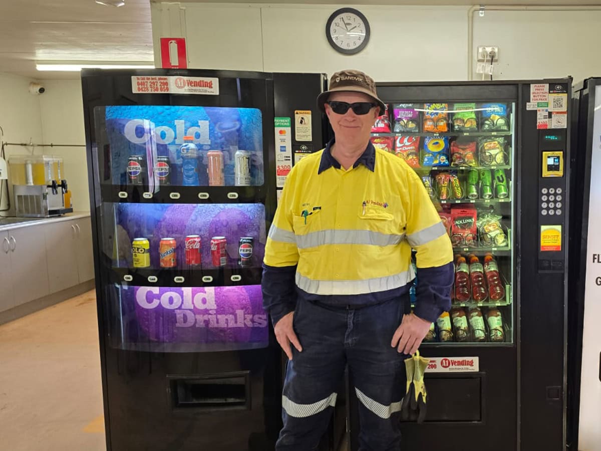 Work site vending machines installed in a WA crib room