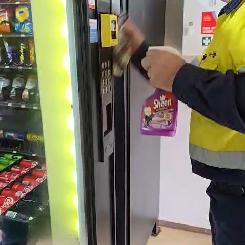 preventative vending machine maintenance clearing dust from airflow vents