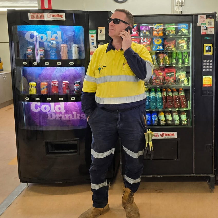 vending machine payment system checked by an A1 Vending technician in WA